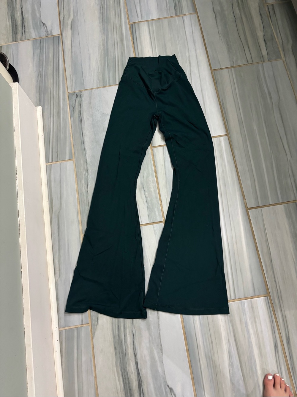 Aerie Dark Green Flared Yoga Pants